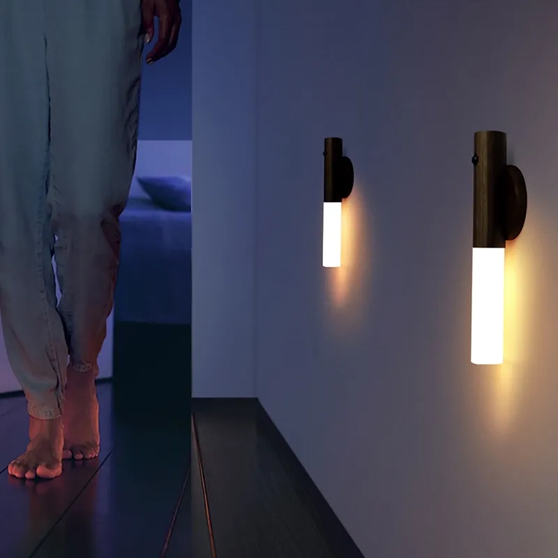 Home Wireless Magnetic Wall Hanging Corridor LED Light Auto Sensor Motion Lamp