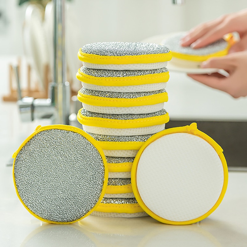 Thicken 2.5CM Double Sides Cleaning Sponge Pan Pot Dish Clean Sponge Household Cleaning Kitchen Tools Dishwashing Brushes